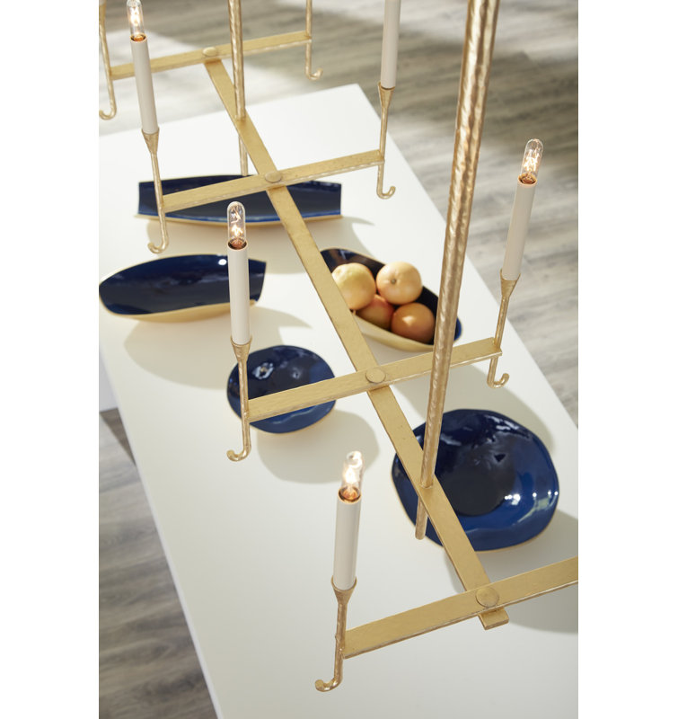 Ensemble de bols décoratifs abstraits en métal 2 pièces Coastal