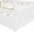 Wood Canopy Bed With Trundle Bed ,Size Canopy Platform Bed With Support Slats .No Box Spring Needed, Brushed