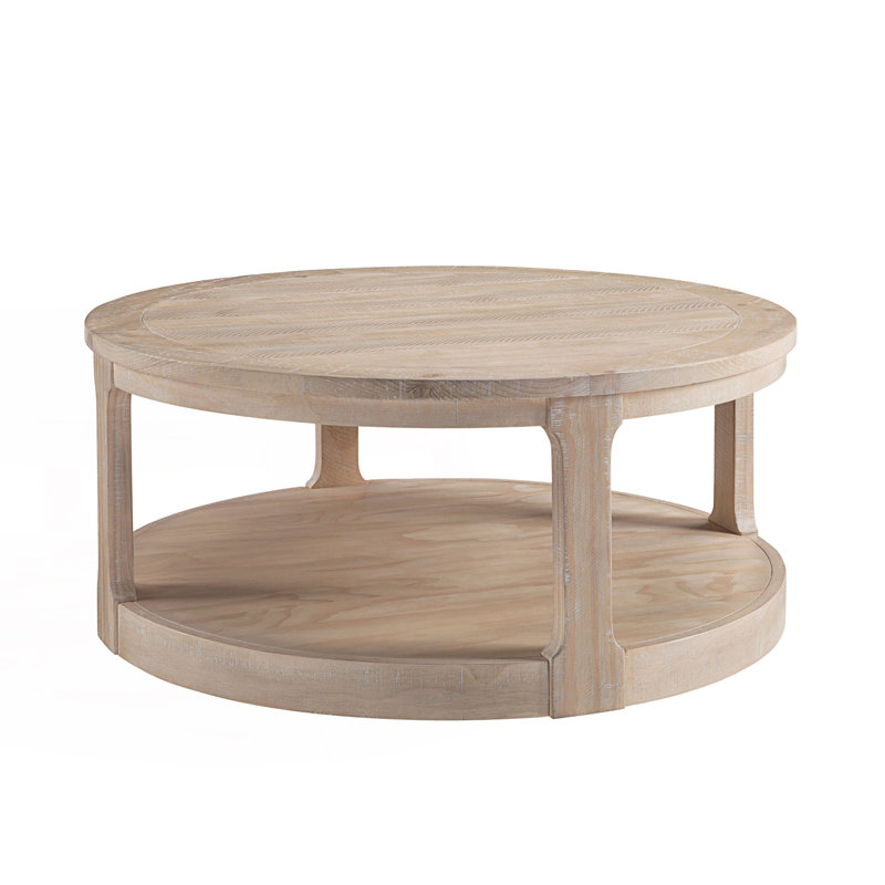 Table basse ronde à 2 niveaux Curved
