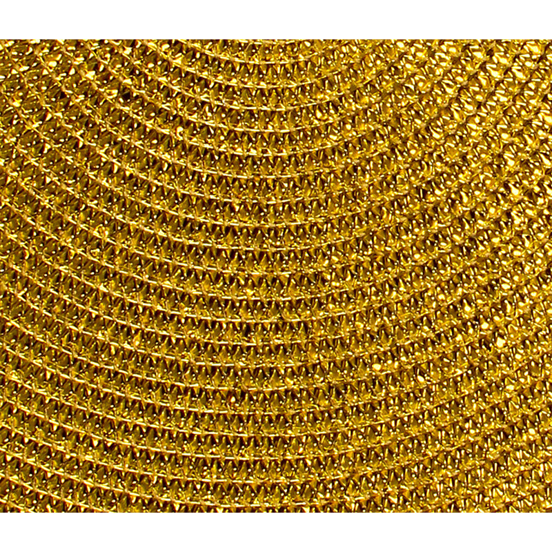 Jovetta 100% Polyester Round Placemat, Gold