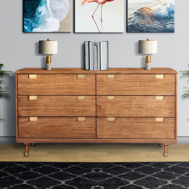 Commode double 6 tiroirs Azelya