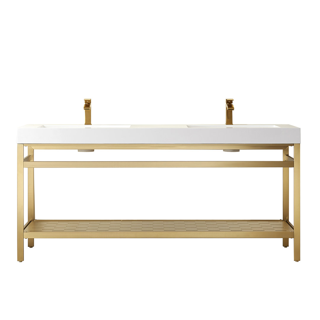 Idella 72" Double Bathroom Vanity Set Willa Arlo™ Interiors Base