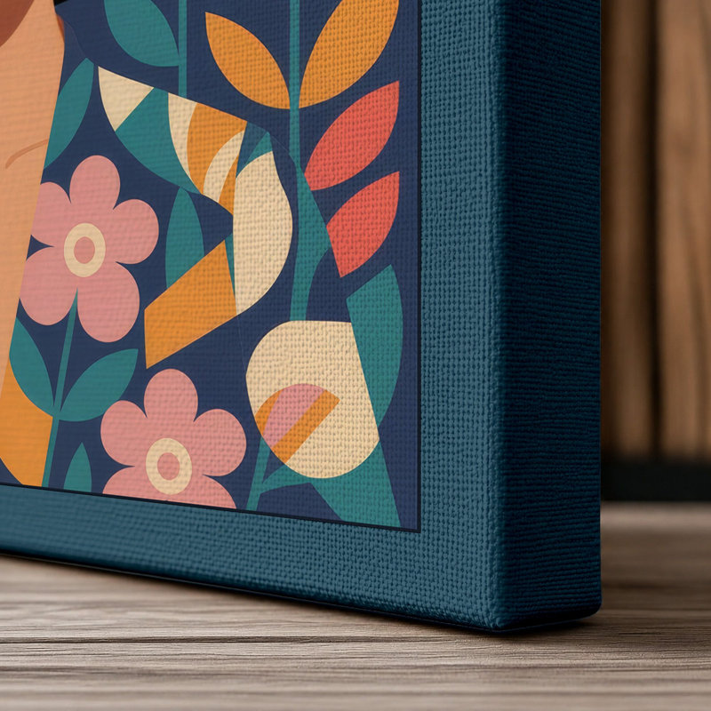 Print, 36x24 - 91.4 x 61.0 cm, Teal Border