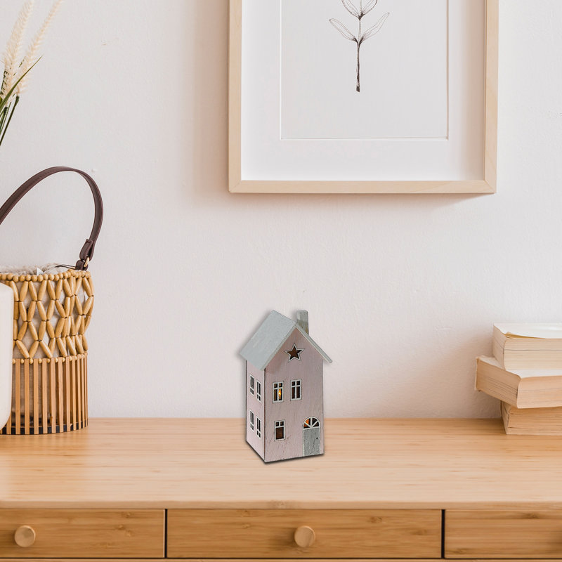 Décoration de maison à DEL en bois rose