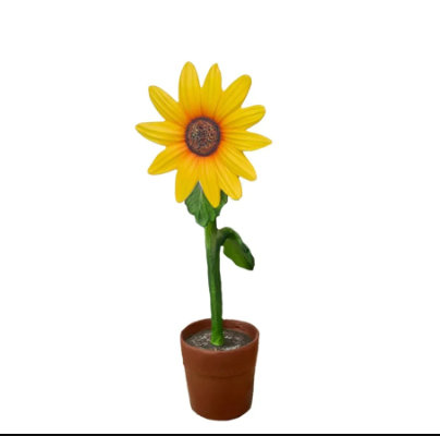 Statue de tournesol en pot Bailynn