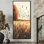 Joelle Windy Meadow Prairie Leaves III - feuilles, art mural pour le salon