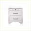 Table de chevet 2 tiroirs civique blanche avec assemblage facile