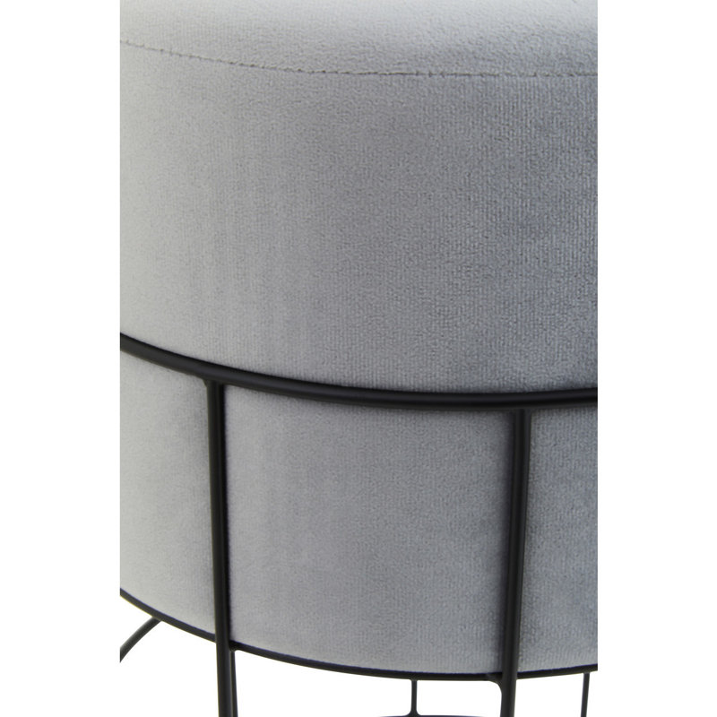 Katonah Stainless Steel Accent Stool