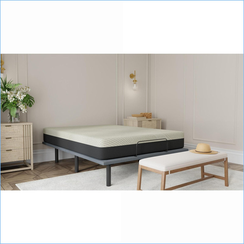 Mattresses 12” Queen Soft Gel Infused Mattress with Cooling Tech &amp; Low Motion Transfer | Foam | Light Gray, Queen