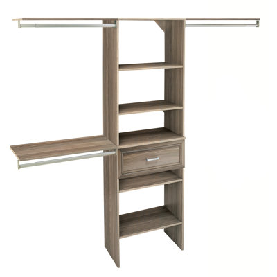 SuiteSymphony 84" W - 120" W Closet System with Drawer