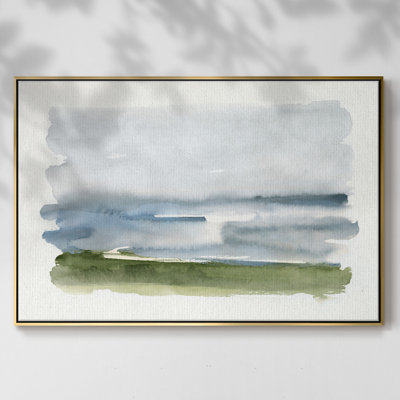 «Coastline Splash II», reproduction sur toile encadrée