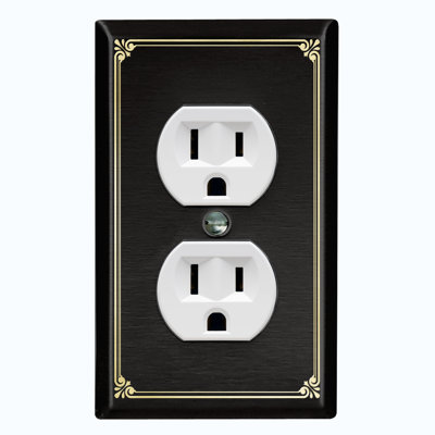 Patterned 1 - Gang Toggle Light Switch Standard Wall Plate