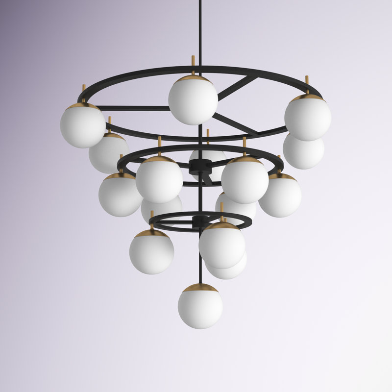 Lustre à niveaux variable 16 lumières Vicky