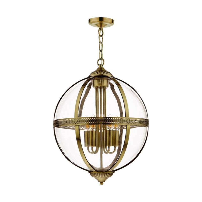 Silber 1 - Light Bulb Pendant, Antique Brass, 5
