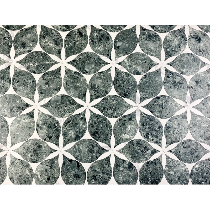3.175mm Thick 13.625'' W x 10.375'' L Vinyl, Matte Blue Marble