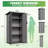 Resin Outdoor Storage Cabinet Waterproof With Adjustable Shelves