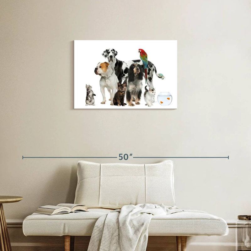 Groupe d'animaux de compagnie, H 20 po x l 30 po
