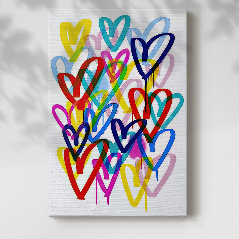 «Hearts Aflutter II», reproduction sur toile