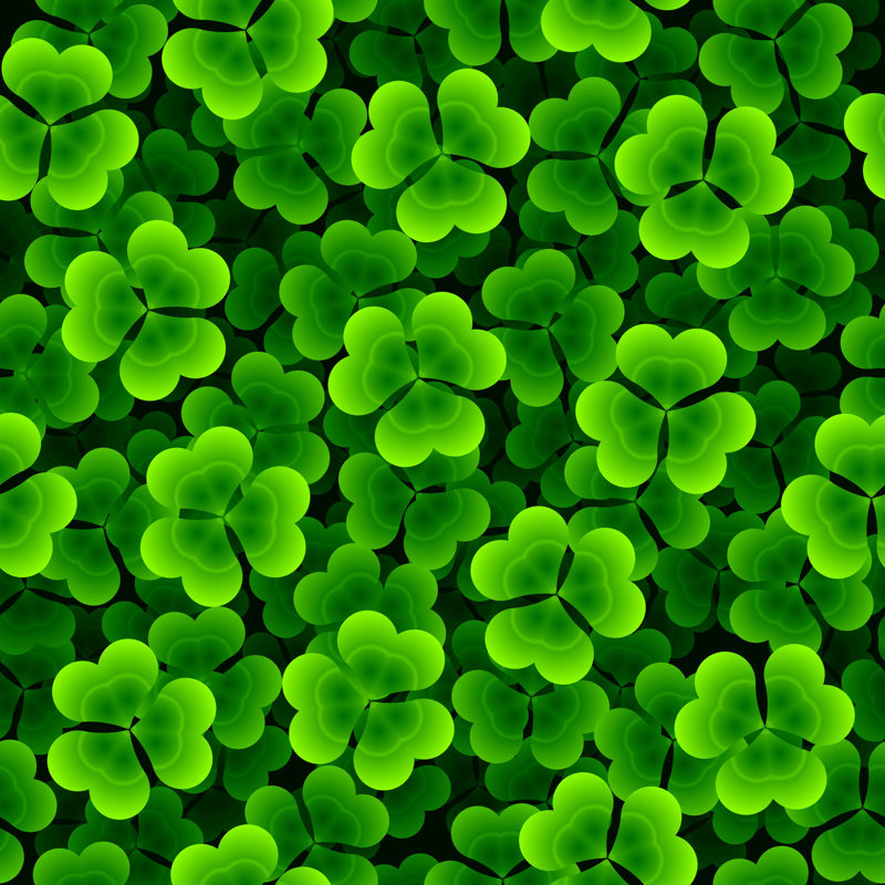 " Clover Background ", 12" H x 12" W  