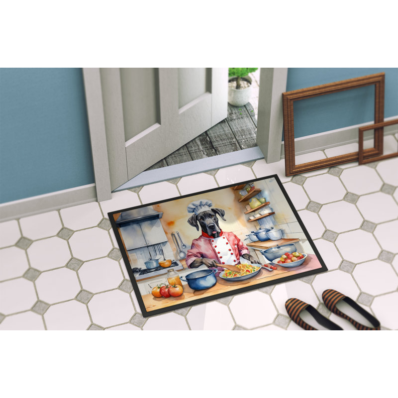 Dziekan Non-Slip Indoor Only, Outdoor Doormat, 18" W x 27" L