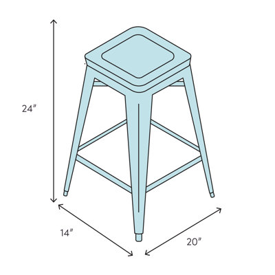 Tabouret de comptoir 24 po