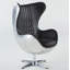  Chaise d'appoint pivotante en similicuir Cantline - Design Mid-Century inspiré du Spitfire-4246980