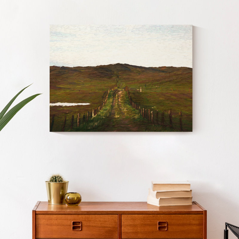 Scottish Path - Sans cadre, reproduction d'art sur toile