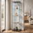 Transparent / chrome / brun cappuccino
