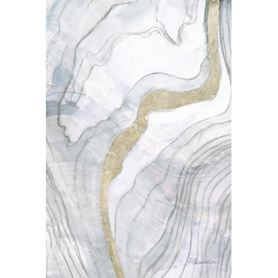 «Shimmering Water II Neutral» par Albena Hristova - peinture sur toile tendue