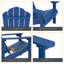 Chaise Adirondack en plastique résistante aux intempéries pour terrasse-19970093