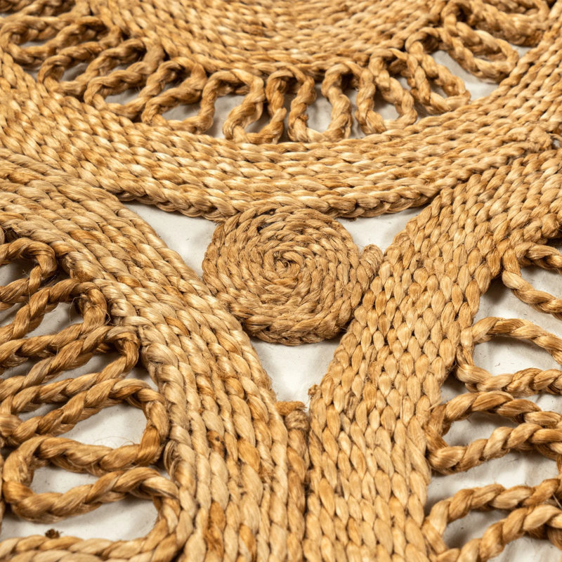 Tapis de jute tressé à la main