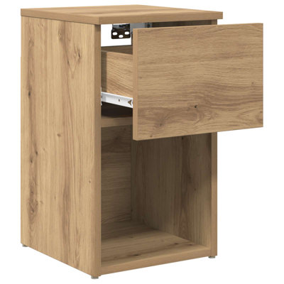 29cm W Manufactured Wood Bedside Table