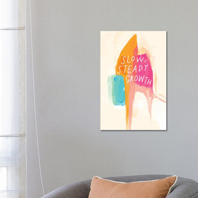 Slow Steady Growth 1 Piece Wrapped Canvas Wall Art