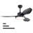 47 Inch Ceiling Fan With 22W LED Light And Remote Control 6 Speeds Reversible DC Motor For Bedroom Black-1033348077-1033348076