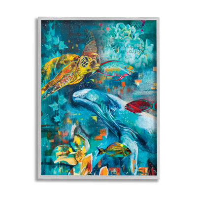 " Abstract Underwater Creatures " by Linda McClure