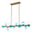 12 - Light Dimmable Bubble Glass Sputnik Modern Linear Chandelier-1925377268-1925377227