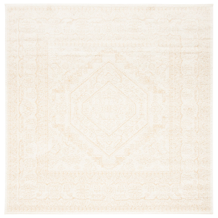 Wadlington Oriental Ivory/Beige Area Rug