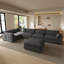 Canapé modulaire en L imperméable avec repose-pieds amovible Cambria Chenille-218806743