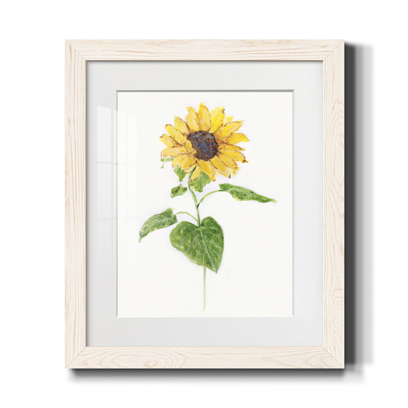 Tournesol I - impression, H 24 po x l 18 po x P 1,5 po, Blanc
