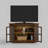Glass And Oak Wood Corner Tv Stand-50614906