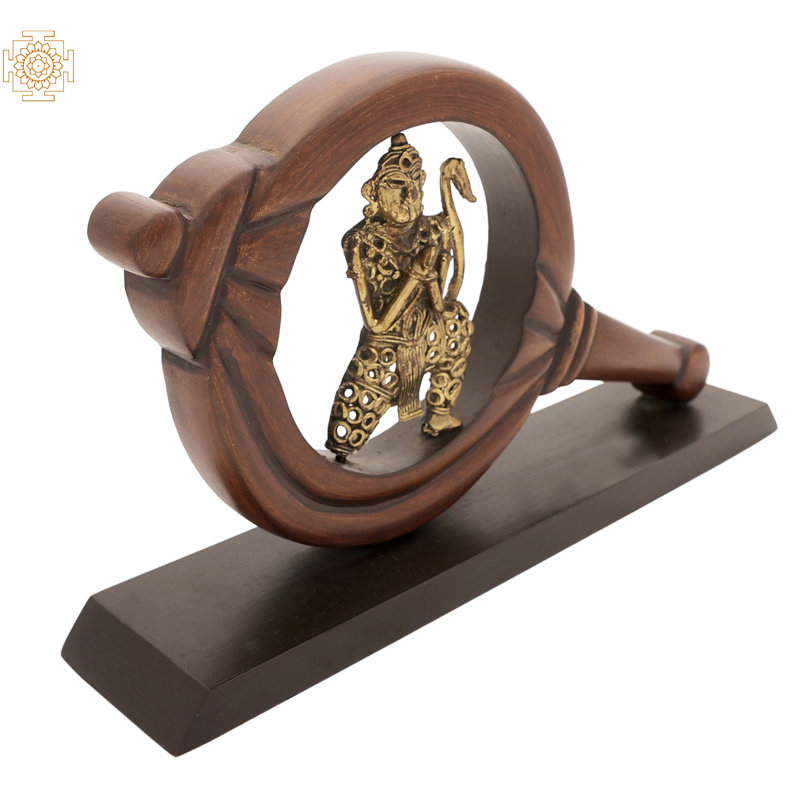 Figurine Hanuman Ji à l'intérieur de Gada (Macis)