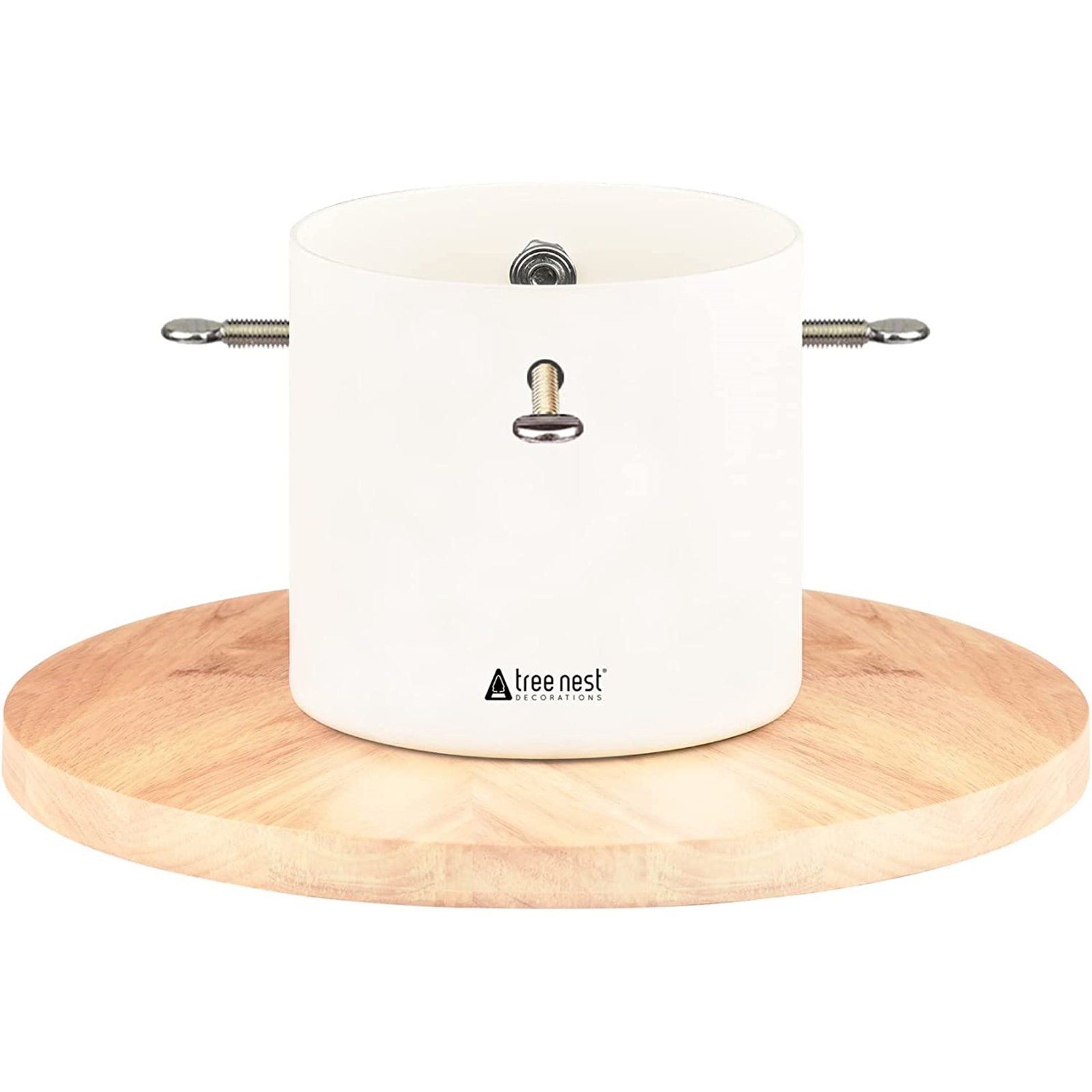 Moonlight Tabletop Christmas Live Tree Stand, White