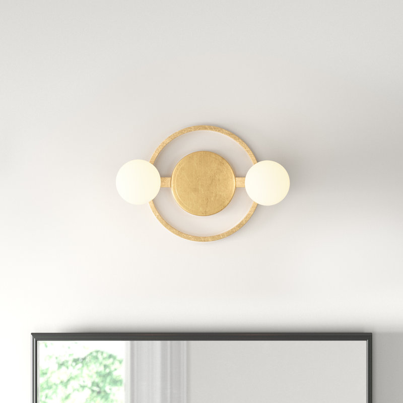 Camey 2 - Light Dimmable Vanity Light, Gold Leaf