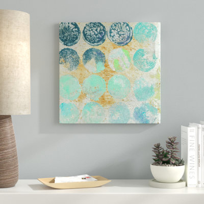 " Aqua Circles II " Acrylic Print