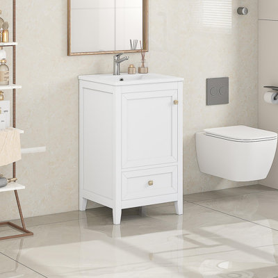 Meuble-lavabo de 20 po avec lavabo en céramique