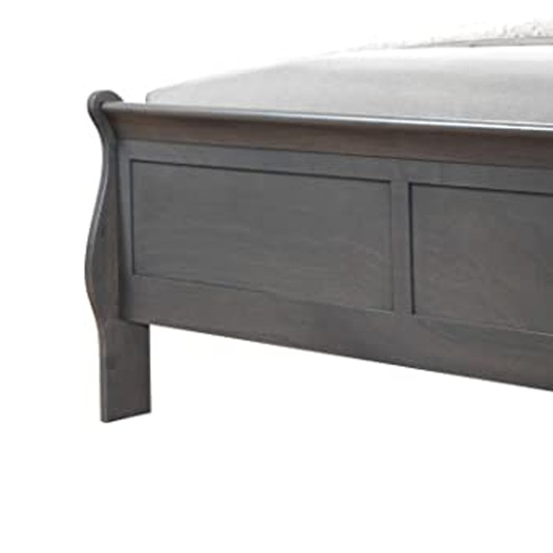 Lit-bateau Staats, Gris, Simple