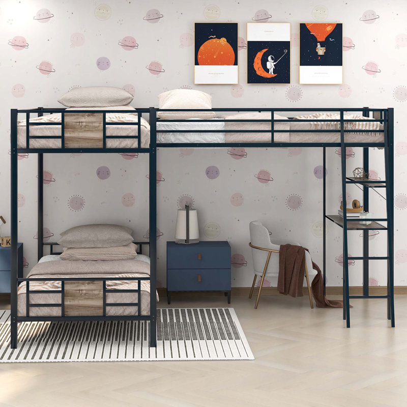 Hymes Kids Twin Bunk Bed
