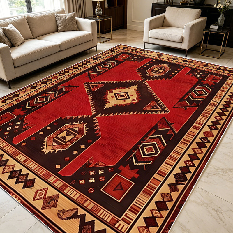 Tapis 1 pièce Southwestern, Rectangle 3'4" x 5'4"