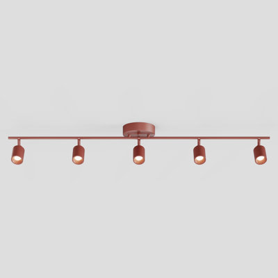 Shura 5-Light Integrated LED Track Light with Rotatable Heads, 4 ft. Track Lighting Kit, 3000k, 2450 Lumen