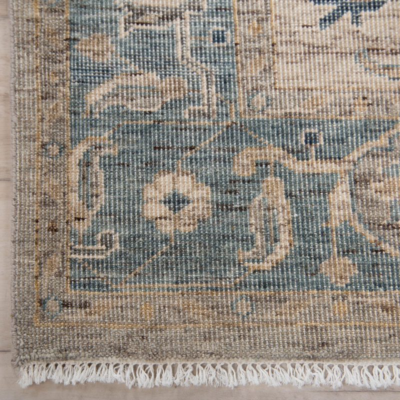 Tapis 100% laine noué à la main, Rectangulaire 2 pi x 3 pi